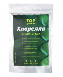 TOP Spirulina Хлорелла, 100 гр
