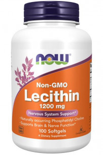 NOW Lecithin 1200 мг, 100 вег.капс
