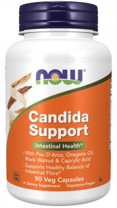 NOW Candida Support, 90 капс