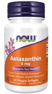 NOW Astaxanthin 4 мг, 60 капс