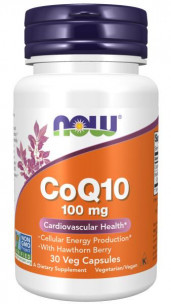 NOW CoQ10 100 mg, 30 капсул