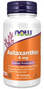 NOW Astaxanthin 4 мг, 90 капс