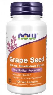 NOW Grape Seed 100 мг, 100 вег.капс