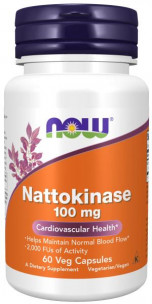 NOW Nattokinase 100 мг, 60 капс