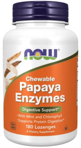 NOW Papaya Enzyme, 180 таб