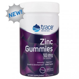Trace Minerals Zinc Gummies 30 мг, 60 табл