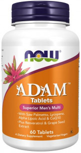 NOW Adam Mens Multivitamin, 60 таб