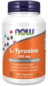 NOW L-Tyrosine 500 mg, 120 капс