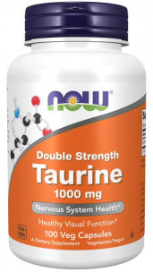 NOW Taurine 1000 мг, 100 вег.капс