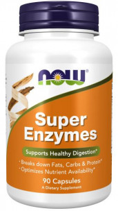 NOW SUPER ENZYMES, 90 капс