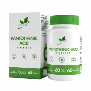 Natural Supp Pantothenic acid, 60 капсул