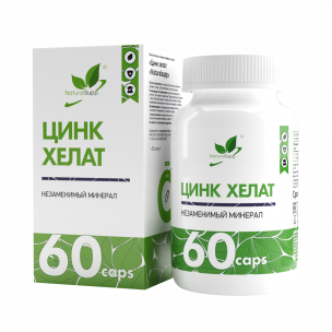 Natural Supp Zinc Chelate, 60 капсул