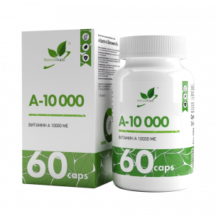 Natural Supp Vitamin A 10000 МЕ, 60 капсул