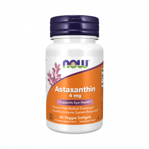 NOW Astaxanthin 4 mg, 60 капсул