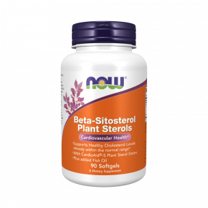 NOW Beta-Sitosterol Plant Sterols, 90 капсул