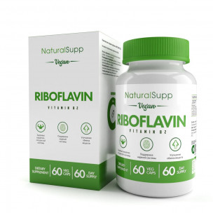 Natural Supp Riboflavin B2, 60 вег.капс