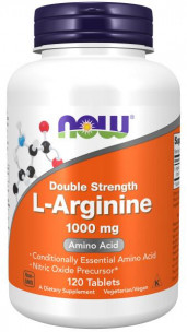 NOW L-Arginine 1000 мг, 120 таб