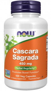 NOW Cascara Sagrada 450 мг, 100 вег.капс