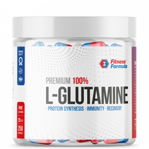 Fitness Formula 100% L-Glutamine caps, 250 капс