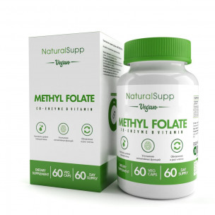 Natural Supp Methyl Folate 400 мкг, 60 вег.капс