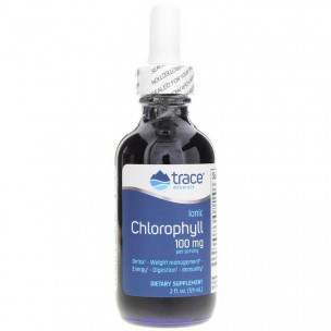 Trace Minerals Trace Ionic Chlorophyll 100 мг + 100 мг Ionic Trace Minerals  per serving, 59 мл