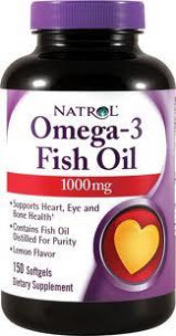 Natrol Omega 3 Fish Oil 1000 мг, 150 капс