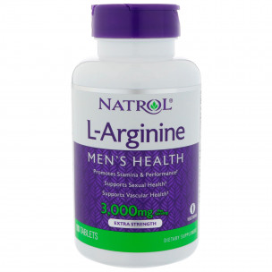 Natrol L-Arginine 3000 mg, 90 таб