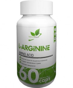 Natural Supp L-ARGININE, 60 капс