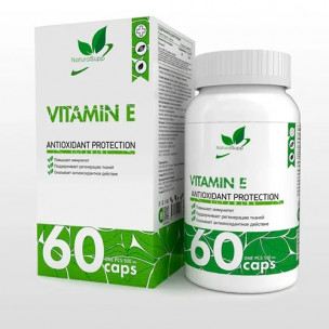 Natural Supp Vitamin E, 60 капс