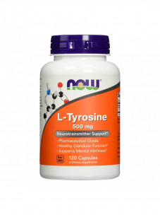 NOW L-Tyrosine 500 мг, 60 капс