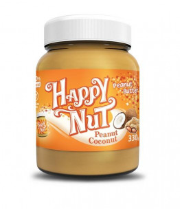 Happy Nut Peanut Coconut Арахисовая паста с кокосом, 330 гр