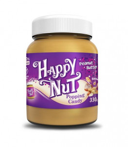 Happy Nut Popping Candy Арахисовая паста с взрывной карамелью, 330 гр