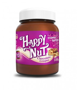 Happy Nut Chocolate Crisper Арахисовая паста шоколадный кранч, 330 гр