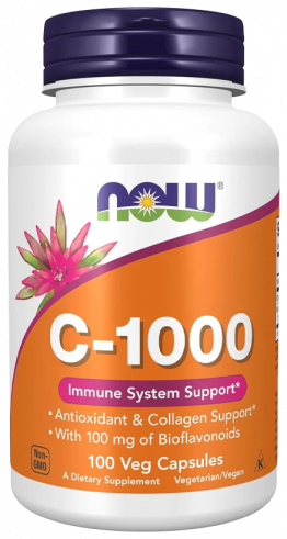 NOW Vitamin C-1000, Витамин С 1000 мг, 100 капсул