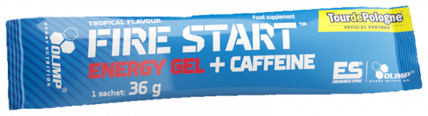 Olimp Sport Nutrition Fire Start Energy Gel + Caffeine, Фаер Старт Энэрджи гель + Кофеин, 36 грамм