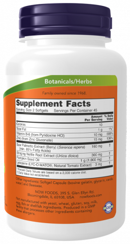 NOW Простат Суппорт, 90 капсул