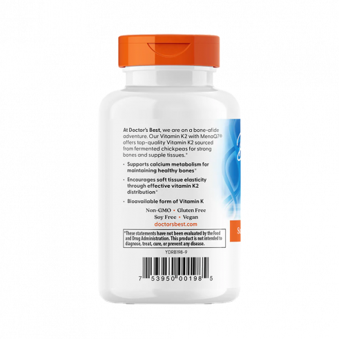 Doctor's Best Vitamin K2 MK-7, Витамин K2 MK-7, 60 капсул