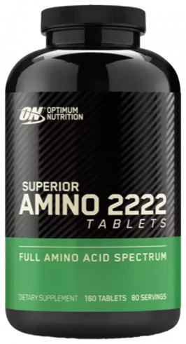 Optimum Nutrition ON - Superior Amino 2222 Tabs, ОН - Супериор Амино 2222 Табс, 160 таблеток