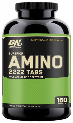 Optimum Nutrition ON - Superior Amino 2222 Tabs, ОН - Супериор Амино 2222 Табс, 160 таблеток