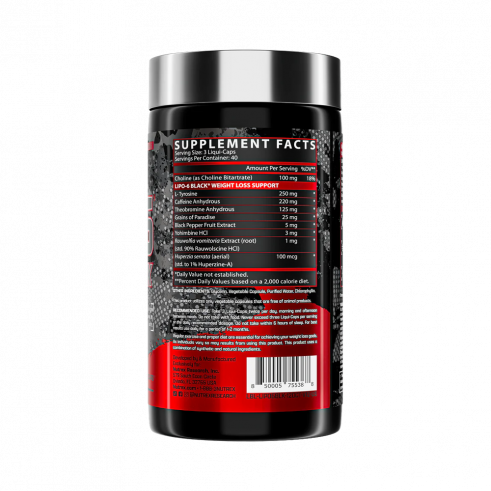 Nutrex Lipo-6 Black, 120 капсул