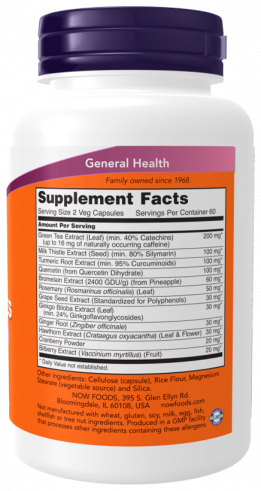 NOW Super Antioxidants, 120 капсул