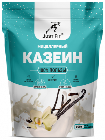 Just Fit Casein Micellar, Казеин мицеллярный, 900 грамм