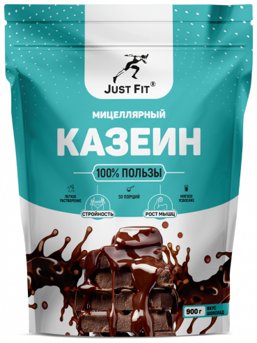 Just Fit Casein Micellar, Казеин мицеллярный, 900 грамм