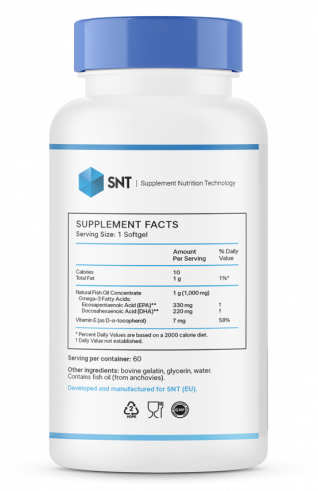 SNT Omega-3 Mega, Омега-3 Мега, 60 капсул