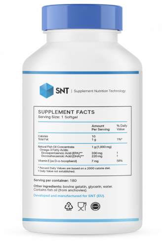 SNT Omega-3 Mega, Омега-3 Мега, 180 капсул