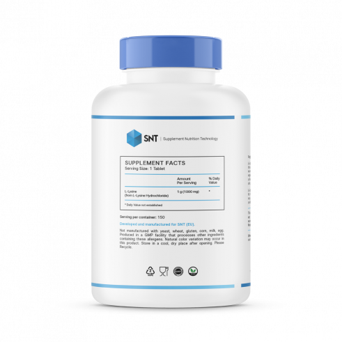 SNT L-Lysine, L-Лизин, 150 таблеток