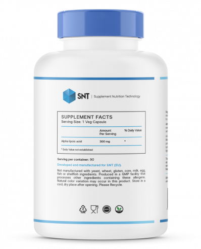 SNT Alpha lipoic acid, 90 капсул