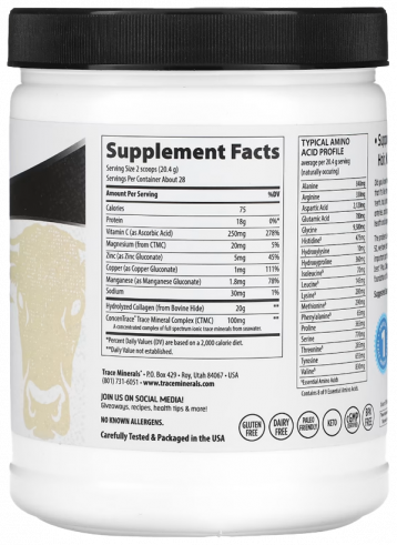 Trace Minerals Collagen Peptides, 571 грамм