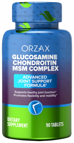 Orzax Glucosamine Chondroitin MSM Complex, Глюкозамин Хондроитин MSM Комплекс, 90 таблеток