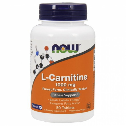 NOW L-Carnitine, L-Карнитин, 50 таблеток
